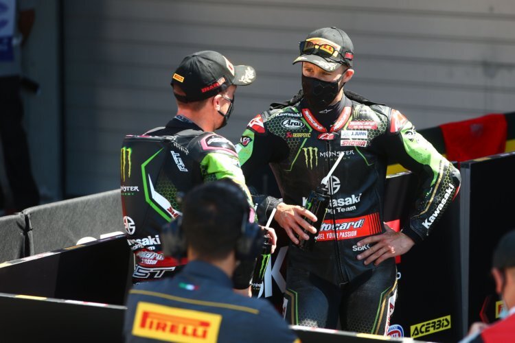 Das Kawasaki-Duo Alex Lowes und Jonathan Rea