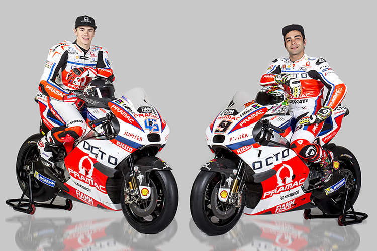 Scott Redding und Danilo Petrucci haben beste Chancen, auch 2017 für Pramac-Ducati zu fahren