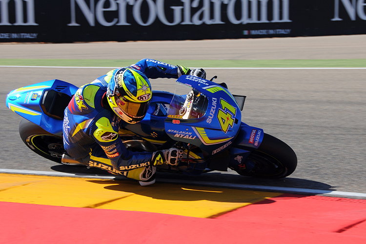 Aleix Espargaró auf der Suzuki GSX-RR in Aragón