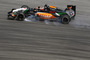 Nicht nur die Hitze setzte den Walzen zu: Nico Hülkenberg liess die Reifen qualmen