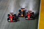 Verstappen im Ferrari-Sandwich