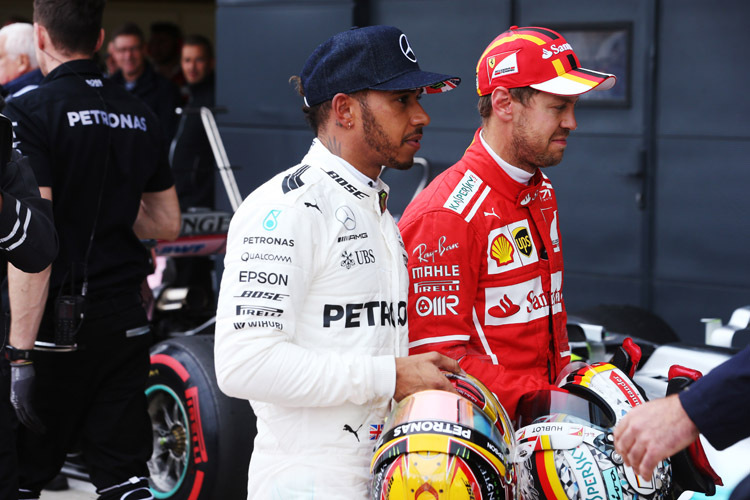 Lewis Hamilton und Sebastian Vettel: Wer wird im Grossbritannien-GP die Nase vorn haben?