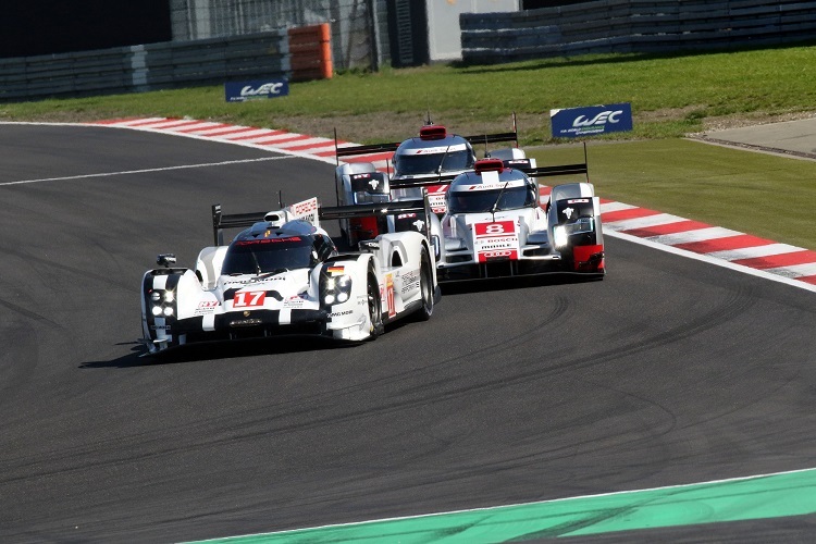 2015 lag Porsche beim FIA-WEC-Rennen am Nürburgring vor Audi