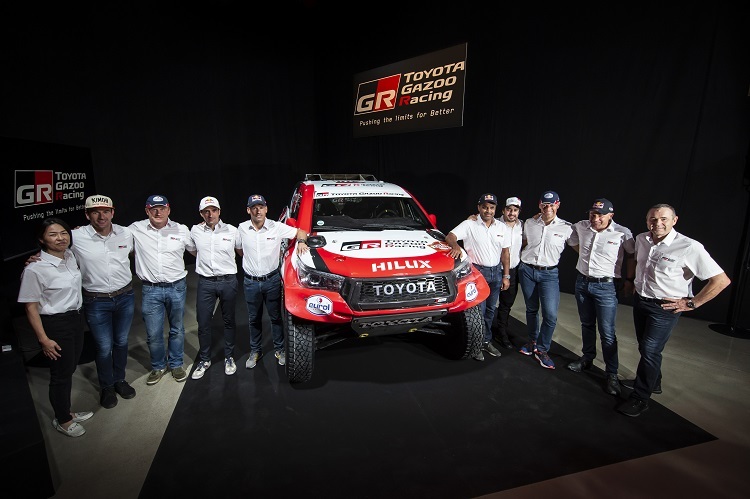 Der Toyota-Kader für die Rallye Dakar 2020