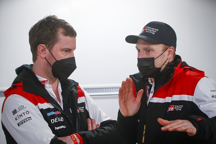 Tom Fowler und Teamchef Jari-Matti Latvala