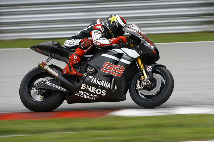 Jorge Lorenzo beim Test in Sepang