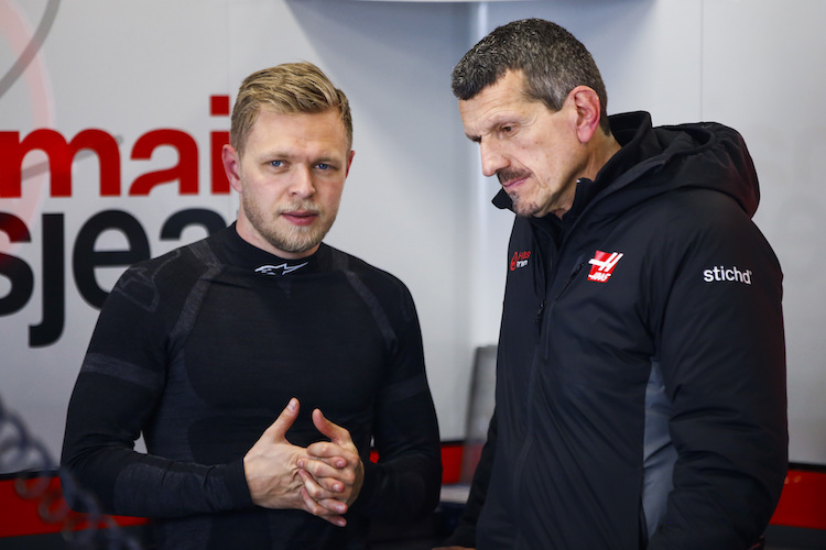 Kevin Magnussen und Günther Steiner