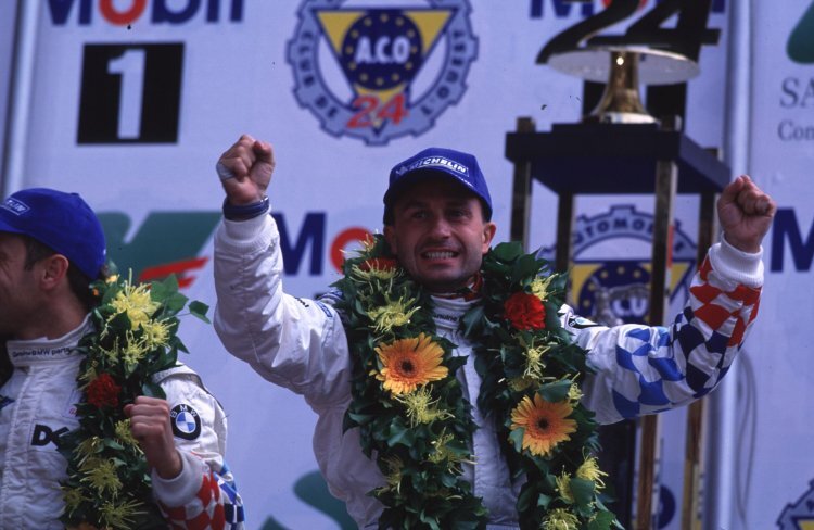 Yannick Dalmas bei seinem Le-Mans-Sieg 1999 für BMW