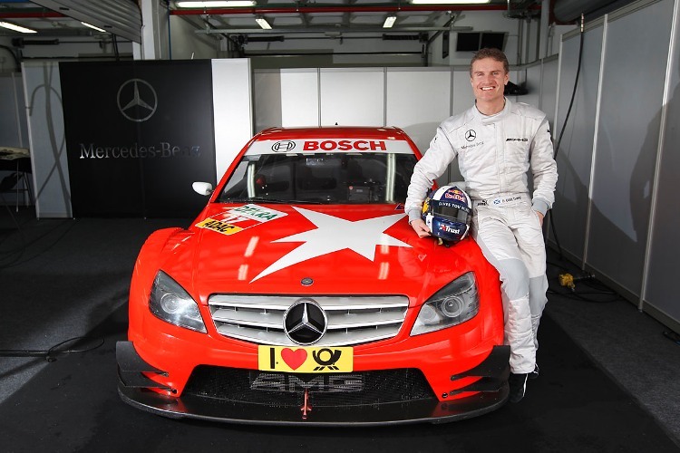 Viel Spass im DTM-Auto: David Coulthard