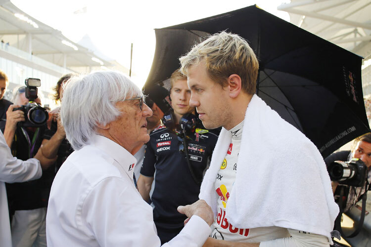 Bernie Eccelstone will Sebastian Vettel nicht unbedingt bei Ferrari sehen