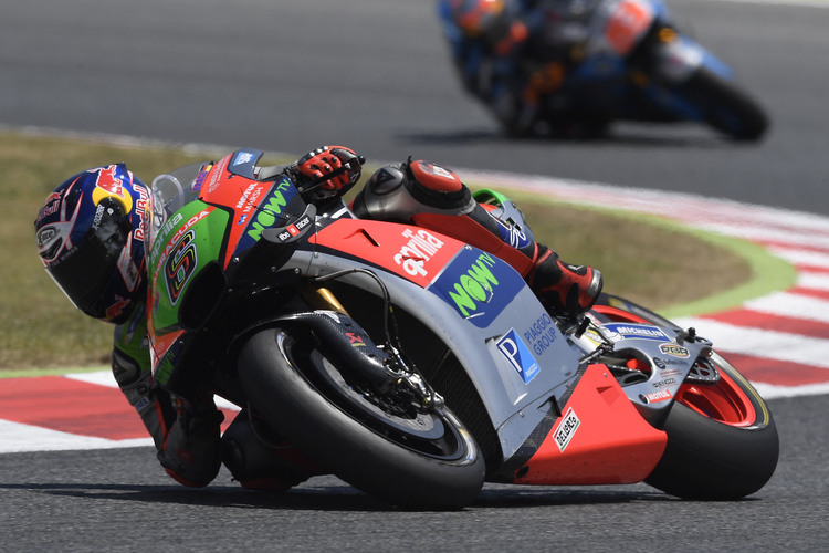 Stefan Bradl auf der Aprilia beim Barcelona-GP