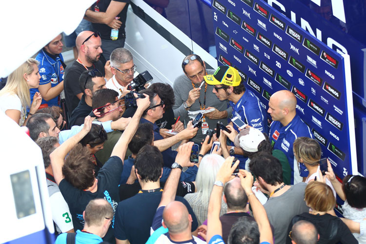 Valentino Rossi vor den Medien: Killerinstinkt, mit Witz und Charme