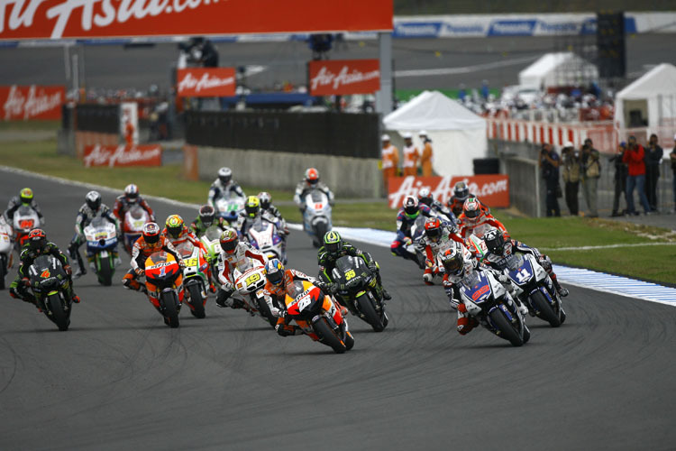 MotoGP-Start in Motegi 2012: Wird 2013 nur am Sonntag gefahren?