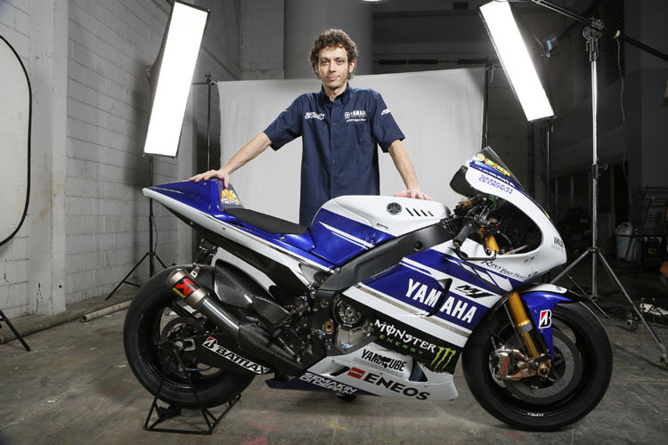 Valentino Rossi mit seiner neuen Werks-Yamaha