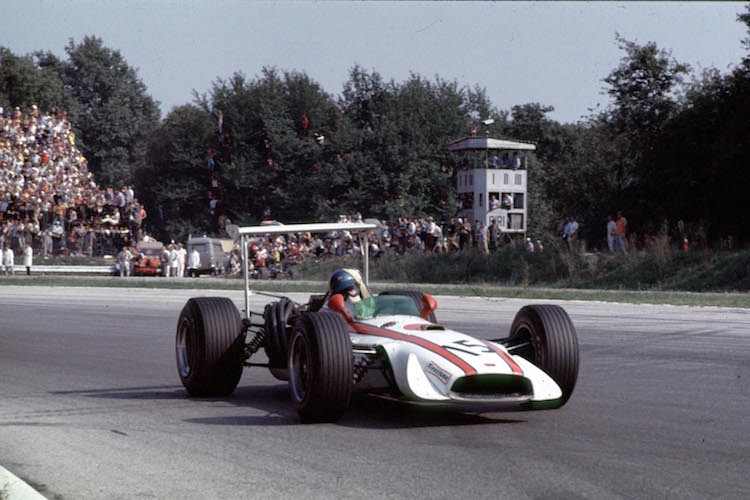 David Hobbs mit seinem Honda in Monza 1968
