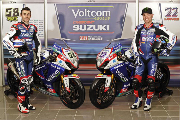 Voltcom Crescent Suzuki: Eugene Laverty (li.) und Alex Lowes