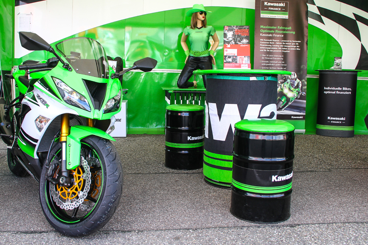 Kawasaki war beim Finale mit einem Info Stand dabei und macht 2015 wieder mit