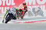 In Assen stürzte Valentino Rossi nach dem Neustart