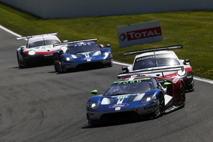 Die beiden Ford GT und die Porsche 911 RSR dominierten die 6h von Spa-Francorchamps in der GTE-Klasse