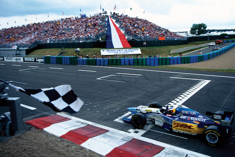 Michael Schumacher gewann 1995 in Magny-Cours
