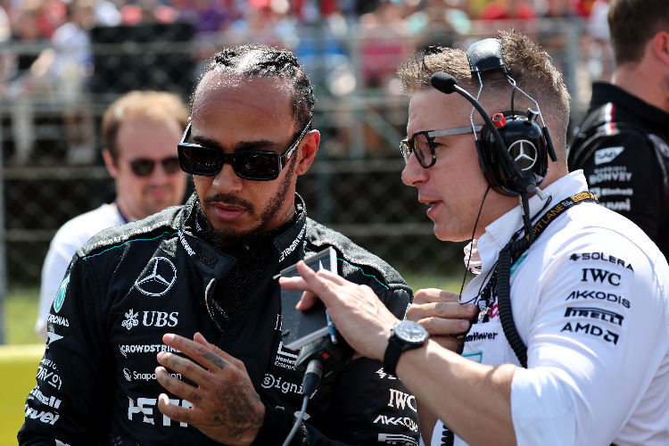 Super-erfolgreiches Fahrer-Ingenieurs-Duo: Lewis Hamilton und Peter Bonnington