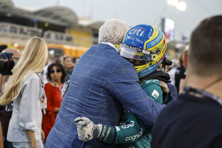 Fernando Alonso und Lawrence Stroll