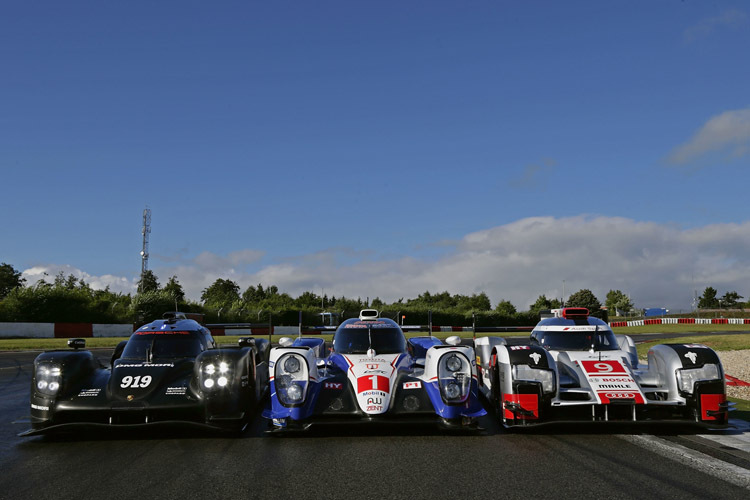 Porsche, Toyota und Audi am Nürburgring