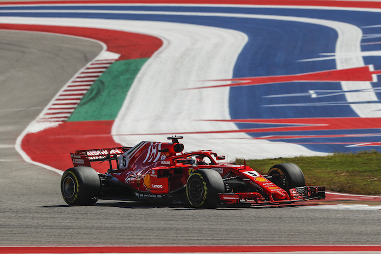 Sebastian Vettel in Texas 2018