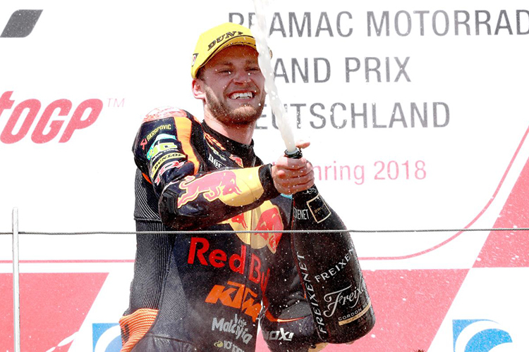 Brad Binder feierte seinen ersten Moto2-Sieg