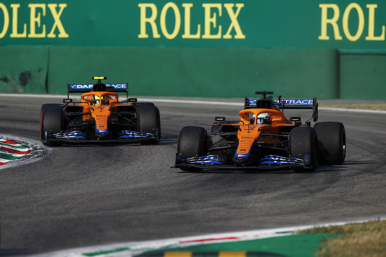 Die McLaren-Fahrer Daniel Ricciardo und Lando Norris
