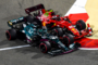 Carlos Sainz presst sich an Lance Stroll vorbei