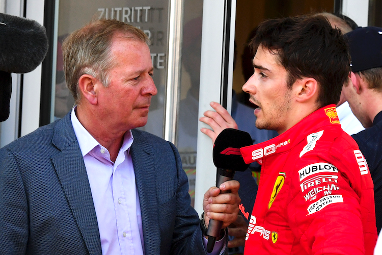 Martin Brundle und Charles Leclerc