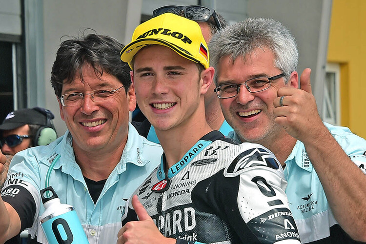 Stefan Kiefer, Danny Kent und Jochen Kiefer