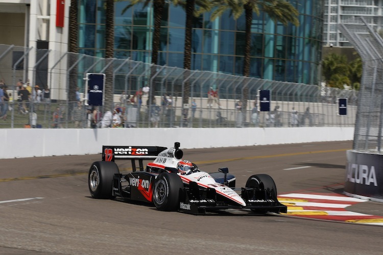 Will Power in den Strassen von St. Pete