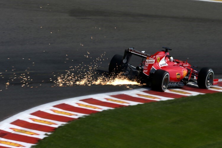 Sebastian Vettel in Spa-Francorchamps