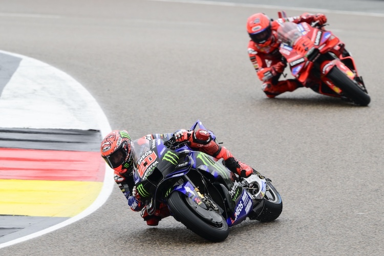 Auch Quartararo (3.) musste sich Marc Marquez geschlagen geben
