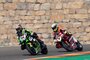 Jonathan Rea und Alvaro Bautista lieferten sich im Superpole-Race ein packendes Duell