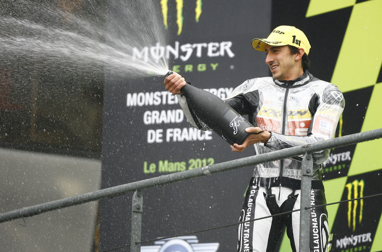 Louis Rossi auf dem Podium in Le Mans 2012