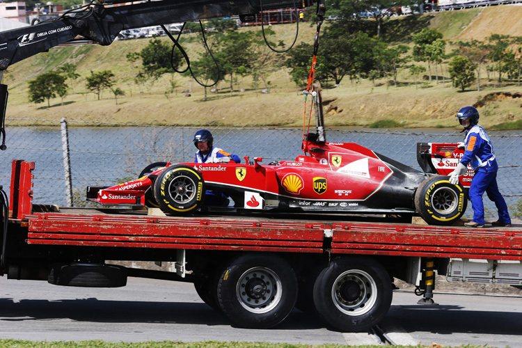 So endete der Ferrari von Fernando Alonso