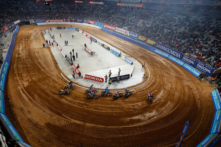 Marc Márquez dominierte 2014 beim «Superprestigio Dirt Track» in der Sant Jordi Arena in Barcelona