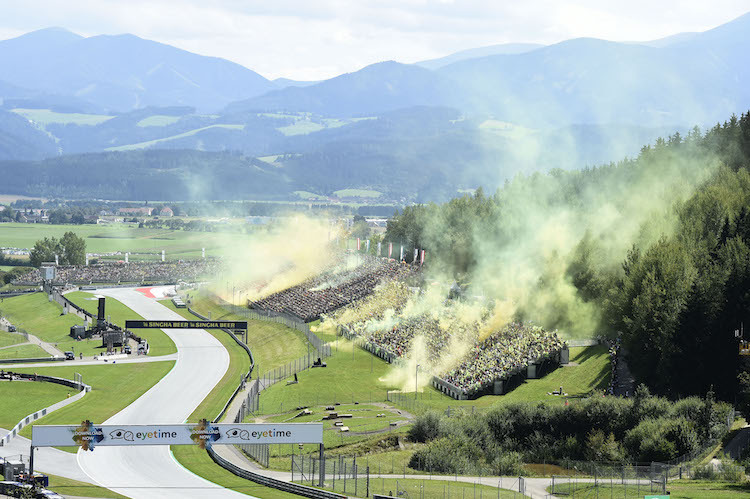 Die Zuschauer am Red Bull Ring geniessen eine ganz besondere Atmosphäre