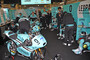Die Leopard-Honda-Box beim GP in Le Mans 2015