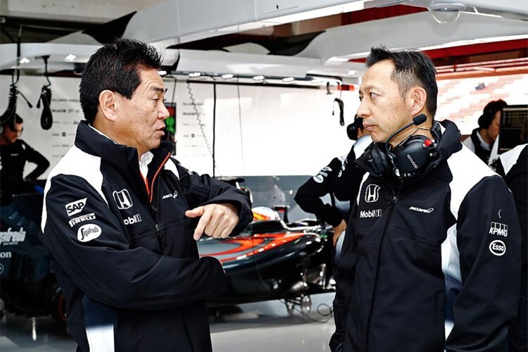 Yasuhisa Arai und Yusuke Hasegawa, der alte und neue Honda-Projektleiter