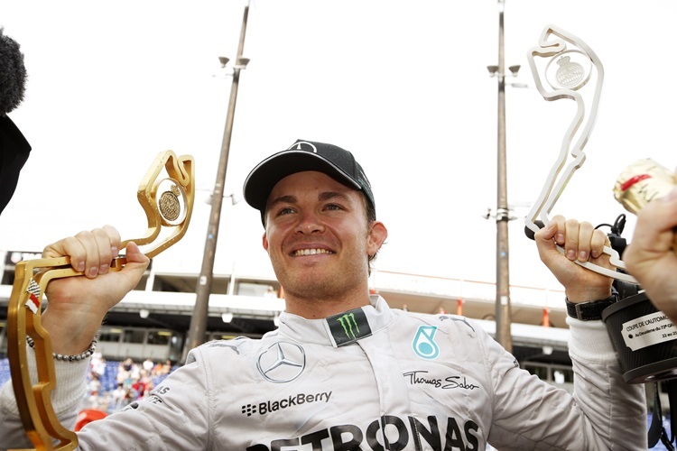 Der glückliche Sieger Nico Rosberg