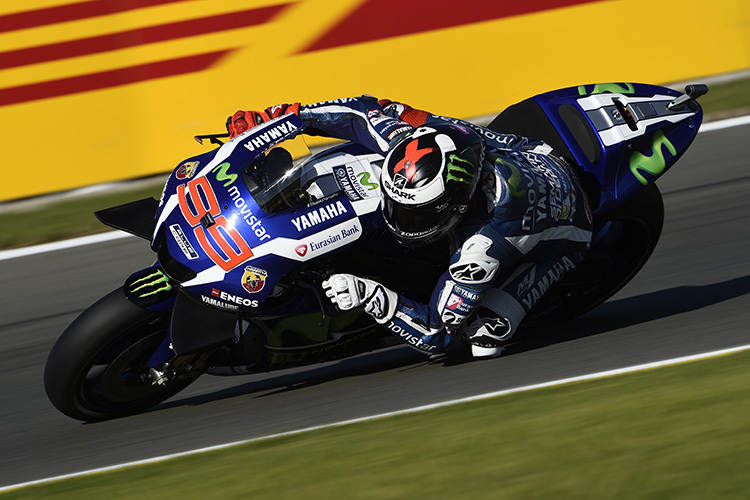 Jorge Lorenzo war auf der Yamaha M1 im Qualifying unschlagbar