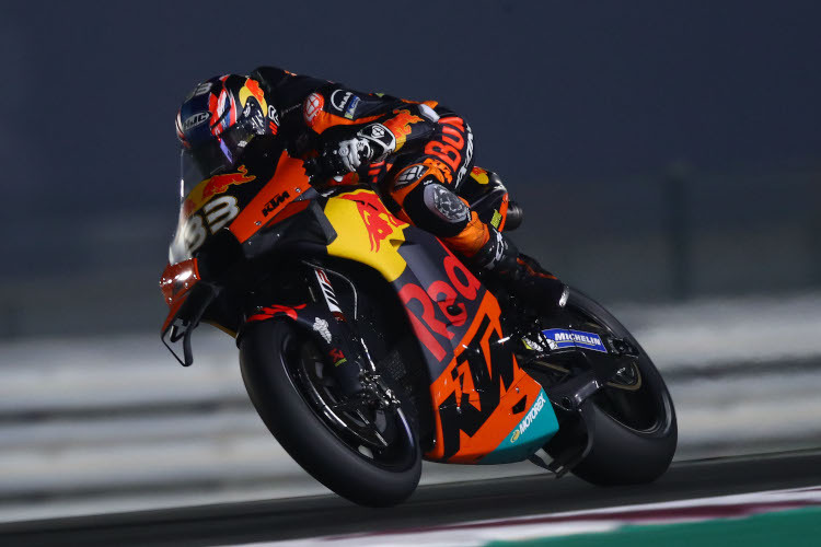 Brad Binder beim MotoGP-Test auf dem Losail Circuit