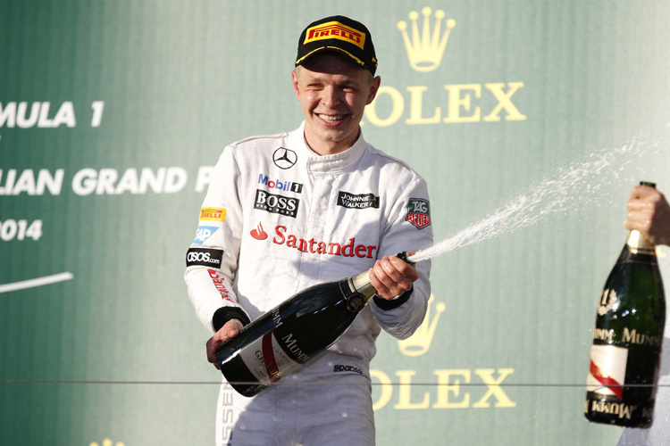 Kevin Magnussen: Champagner gleich beim ersten Grand Prix