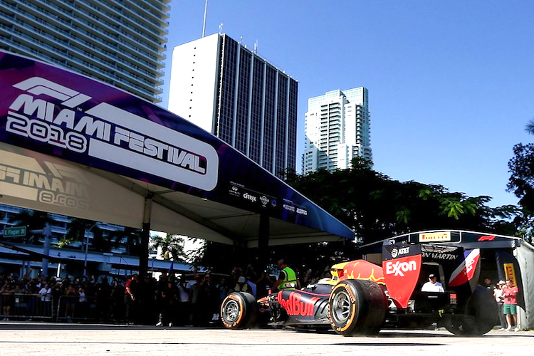 2018 veranstaltete die Formel 1 in Miami ein Fan-Festival