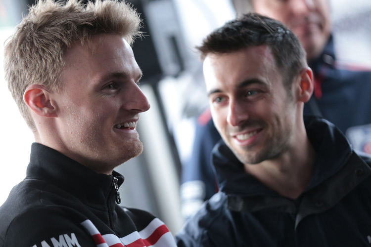 Haben familiäre Bande: Chaz Davies (li.) und Eugene Laverty