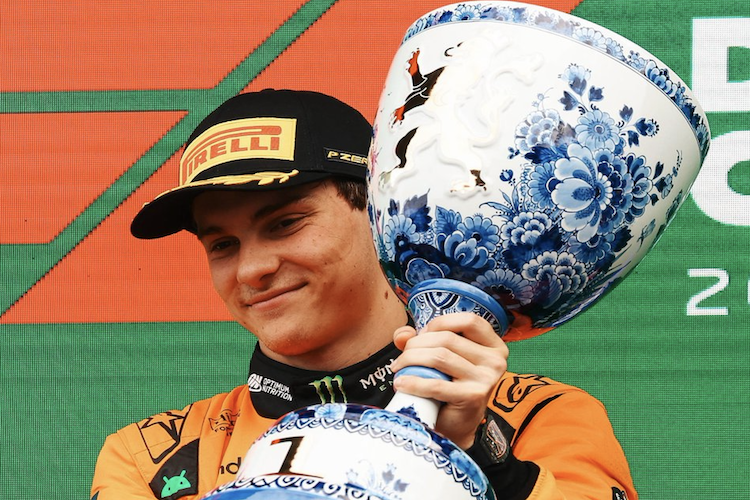 Oscar Piastri nach seinem Sieg in Zandvoort